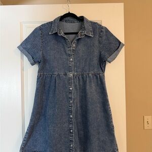 Amazon Women's Denim Blue Mini Dress